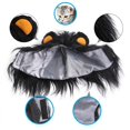 thumbnail image 2 of Kearding Peluca para mascotas, suministros de ropa para gatos ligeros y amigables con la piel, gorros de pelo de león gruesos y cálidos, disfraz de Kits de decoración para fiestas L Kearding HA043687-03, 2 of 6