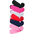 thumbnail image 3 of ToBeInstyle Girls' 6 Pack Solid Color Acrylic Footed Tights - Assorted - XL, 3 of 7