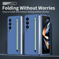 thumbnail image 6 of for Samsung Galaxy Z Fold 3 Matte Skin Friendly Case, with S Pen Holder and Free S Pen & Screen Protector Anti-Scratch Lightweight Slim Phone Case Cover for Samsung Galaxy Z Fold 3, Skyblue, 6 of 7