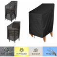 thumbnail image 4 of Funda para silla de jardín, funda impermeable para silla, funda para capó de muebles de jardín, funda protectora para sillas apilables, impermeable, resistente al viento, a prueba de desgarros, funda, 4 of 4
