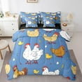 thumbnail image 1 of Queen Comforter Set for Kids,7 Pieces Farmhouse Chick Bedding Sets Queen Bed in a Bag with Reversible Rustic Bed Set,Chicken Comforter, Sheets, Pillowcases and Shams, 1 of 5