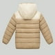 thumbnail image 3 of Chaqueta acolchada con capucha para niñas de 7 a 14 años - Abrigo de invierno ligero con cremallera y bolsillos, 3 of 3