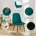 thumbnail image 4 of NORDICANA 4 Pieces Dining Chair,Modern Home Desk Chair Set of 4,No Arms Dining Chair with Backrest Soft Cushion Vanity Chair Without Arms for Bedroom,Guest Reception,Living Room, 4 of 6