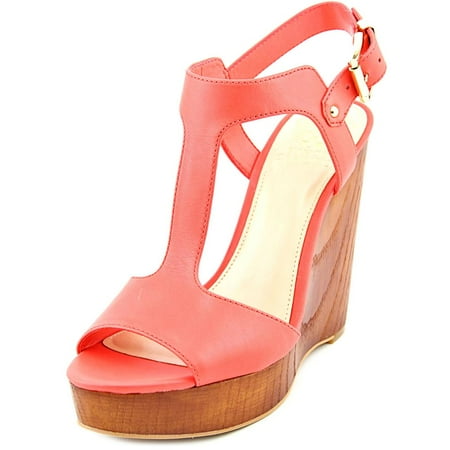 UPC 886742333756 product image for Vince Camuto Mathis Women US 9.5 Pink Wedge Sandal | upcitemdb.com