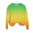 thumbnail image 5 of Bnwani Sweatshirt for Girls Long Sleeve Sports Sweatshirt Gradient Pullover Size 7-8, 5 of 7