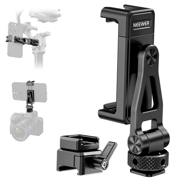 Soporte para trípode de teléfono Neewer Metal con zapata fría para DJI RS Gimbal