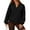 Black, variant on yillto Women's V Neck Sweatshirts Pullover Loose Fall Tops Long Sleeve Fall Casual Trendy Clothes