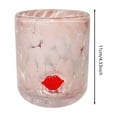 thumbnail image 3 of Vnice Valentine's Day Icon Juice Glass 14 Ounce Heart Themed Drinking Cocktails Glasses for Party, Cute Double Old Fashioned Reusable Cups for Home Bar Decor Lovely Gifts,C, 3 of 6