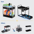 thumbnail image 5 of nipocaio 2 Tier Black Under Sink Storage, Kitchen Under Sink Storage, 5 of 5