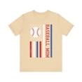 thumbnail image 2 of Women's Baseball Mom Red White Blue Flag Shirt, 2 of 11