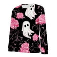 thumbnail image 4 of ZJXFGS Womens Sweatshirts No Hood,Comfrt Hoodie,Hoodies for Women,Women'S Sweatshirts,Graphic Sweatshirts for Women,Hoodless Hoodies for Women Black S, 4 of 7