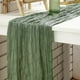 thumbnail image 5 of Camino de mesa de gasa 90x180CM Mantel de tela de queso grande Mantel de centro de mesa suave-Verde claro, 5 of 5