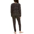 thumbnail image 2 of Kensie womens  2pc Pullover & Jogger Pant Set, xs, Black, 2 of 3