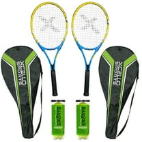 Xcello Sports Durability Tennis Racquets, Aluminum Blue Yellow, 27"