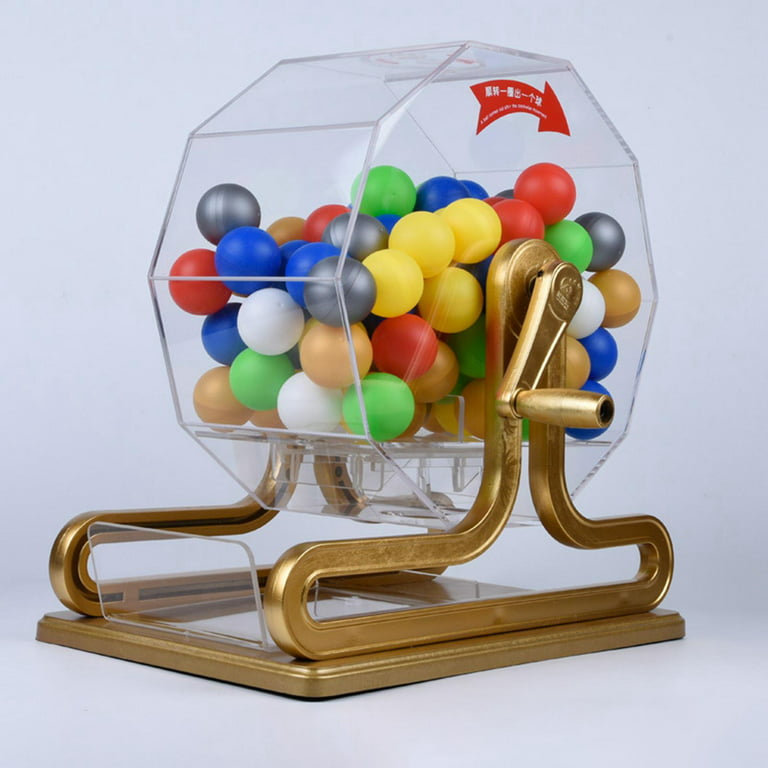 VGEBY Machine de loterie Mini Hand Crank Lottery Numbers Ball Toys
