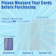 thumbnail image 3 of Jumbo Card Sleeves, Card Sleeves for Oversized TCG Trading Cards, Extra Thick Double-Sided 10wire, Size L:5.4x7.5 Inch(200 pcs), 3 of 8