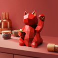 thumbnail image 2 of ER Gato de la suerte geométrico Simple, nuevos adornos para manualidades de resina, sala de estar, estudio, dormitorio, escaparate, modelo, decoración oso de fresa Electrónica, 2 of 4