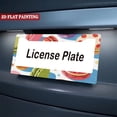 thumbnail image 5 of 2Packs License Plate Frames with Colorful Macarons Pattern Includes Screws & Caps Full Accessories Included Size 6.3x12.2inch(16x31cm), 5 of 8