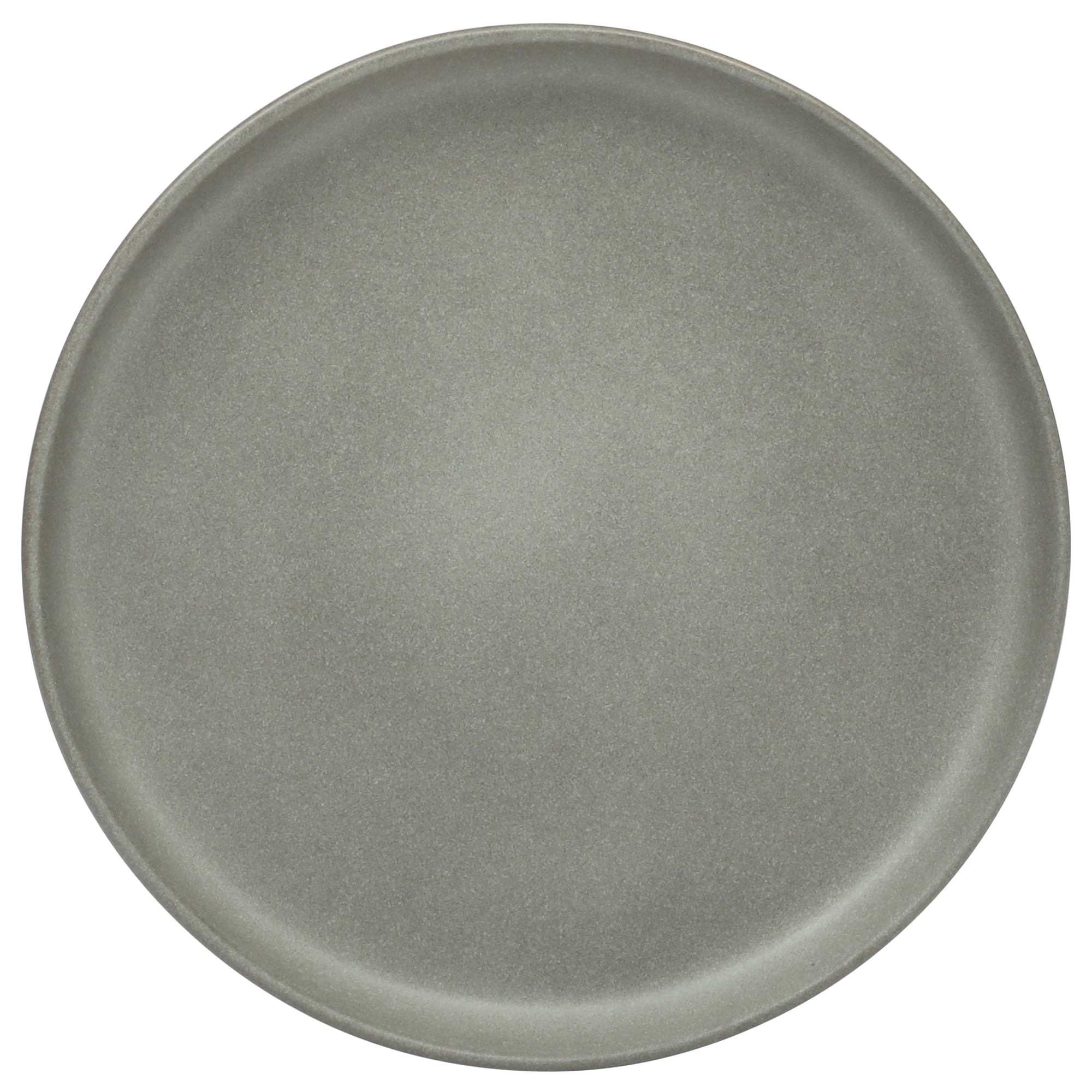 Gibson Soho Lounge Pasco 16 Piece (Service for 4) Plates and Bowls Double Bowl Reactive Glaze Dishes Stoneware Ceramic Dinnerware Set - Grey