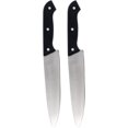 thumbnail image 1 of shiyou-2PC Fake Knife Halloween Fake Kitchen Knife Butcher Silver Knife Toy Horror Cosplay Prop, 1 of 4