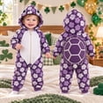 thumbnail image 5 of LIIPEE Baby Casual Cartoon Animal Zip Up Jumpsuit Boys Girls Fall Winter Cozy Cute Long Sleeve Hooded Romper, 5 of 6