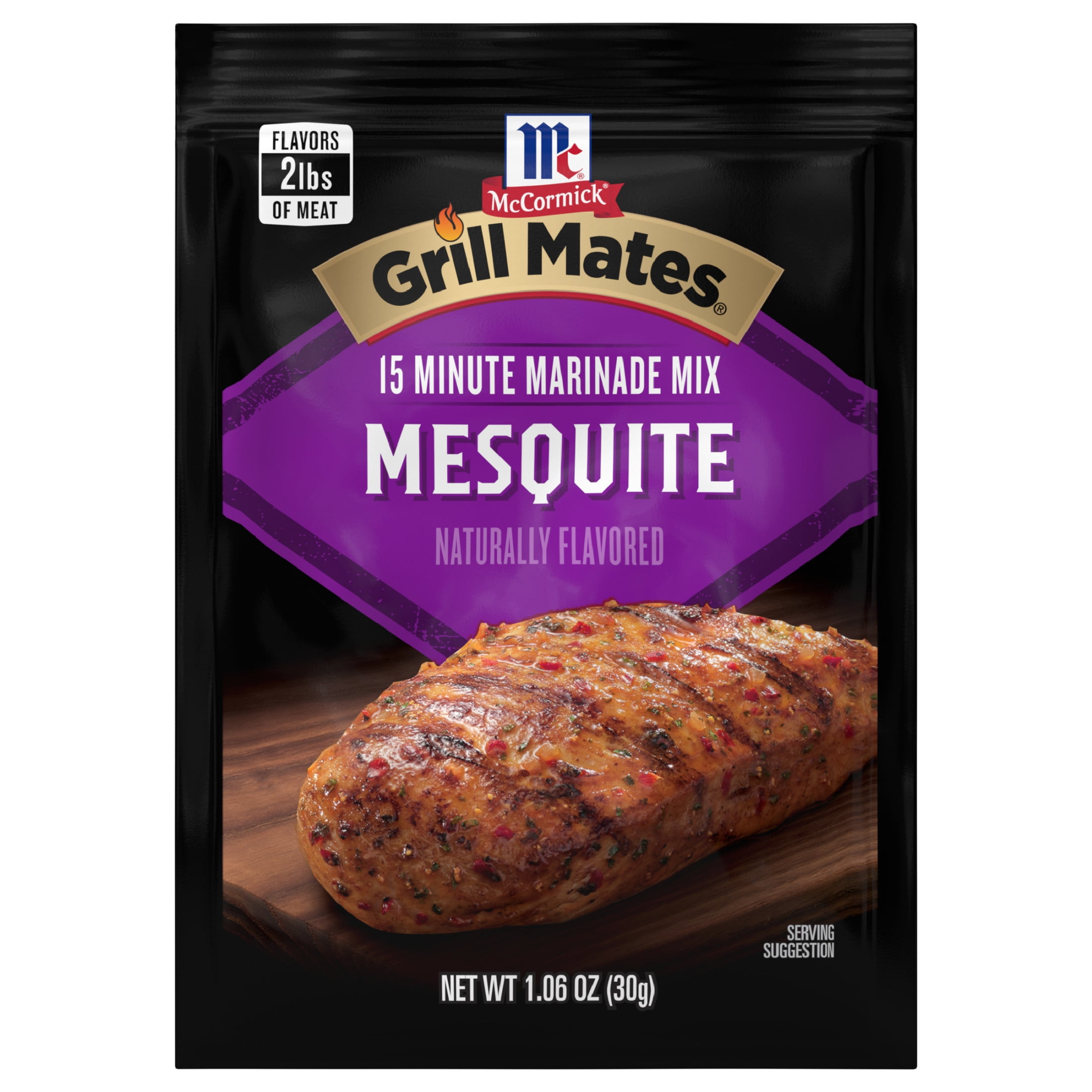 (12 pack) McCormick GRILL MATES Mesquite Marinade, 1.06 oz Packet