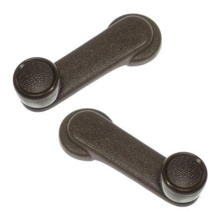 VioziteGam Interior Inner Window Crank Handle Brown Set of 2 Construction for Nissan for Sentra Base/DX 1982-1986 & XE 1983-1986 & SE 1984-1986 Left Right BHS02316