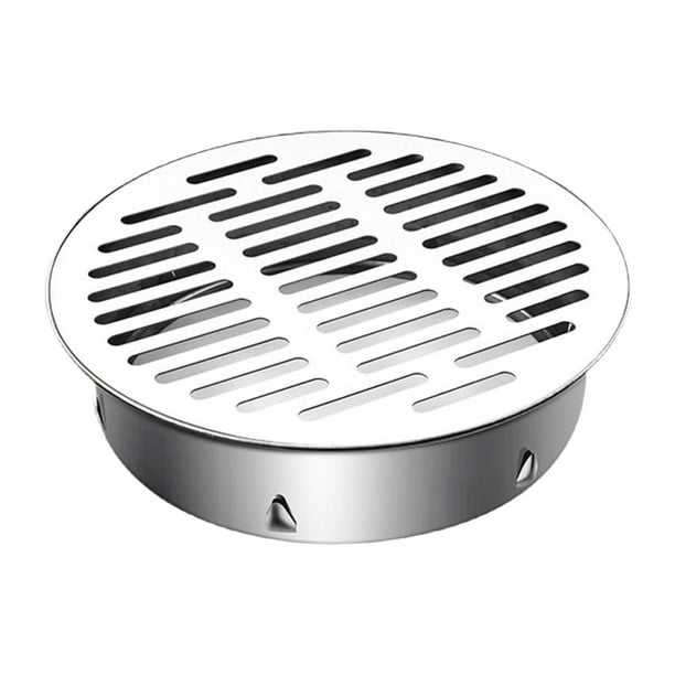Rejilla plana redonda para desagüe de suelo, desagüe a presión para balcón 19x5cm