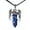 Lapis Lazuli, variant on Natural Crystal Dragon Wrap Stone Hexagonal Point Wand Pendant Necklace Healing-Red Jasper