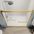 thumbnail image 4 of 56-60 in.W x 72 in.H Double Sliding Framed Shower Door,Clear Tempered Glass,Stainless Steel Frame,Brushed Gold, 4 of 5