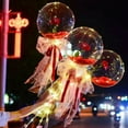 thumbnail image 4 of Led Rose Balloons, Transparent LED Light Up Balloons, Helium Glow Bubble Balloons with String Lights for Party Birthday Wedding Festival Decorations, 4 of 12