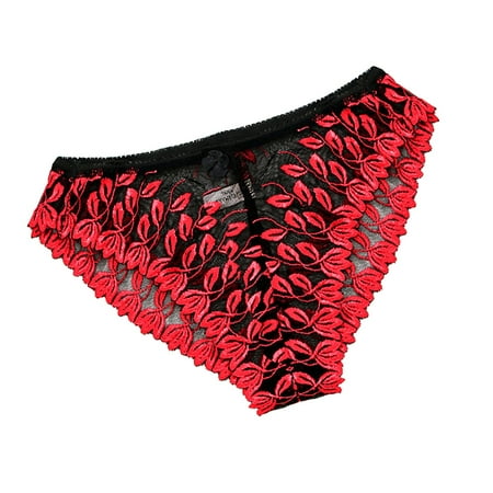 

Lady Lace Panty Red Seamless Briefs 1-Pack