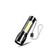 thumbnail image 1 of Linterna de mano Greeniant para Senderismo y Pesca Aleación de aluminio Carga USB Recargable Zoomable Color Negro, 1 of 6