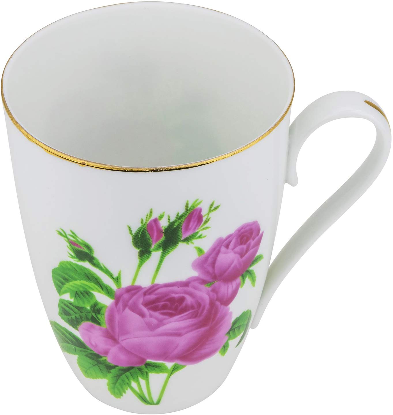 Fine Porcelain "Wild Rose" Large Mug, Coffee and Tea Cup Set, Two Porcelain Mugs, 2-Piece Set - image 2 of 2