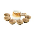 thumbnail image 1 of Tetera de cerámica con 6 tazas con colador de té, Infusor de té japonés duradero, tetera de arcilla para el hogar, Picnic, senderismo, Camping al aire , estilo c Macarena Tetera, 1 of 8