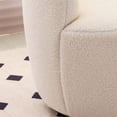 thumbnail image 4 of Accent Chair ,360 Degree Swivel Velvet Accent Chair, Lounge Armchair with Metal Base Frame for Living Room, Bedroom, Reading Room, Home Office, 4 of 8