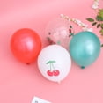 thumbnail image 2 of Juego de 14 globos de látex con estampado de cerezas para fiestas de cumpleaños (3 globos con estampado de cerezas, 6 globos de colores puros, 3 globos brillantes, 2 cintas, 30 cm), 2 of 6