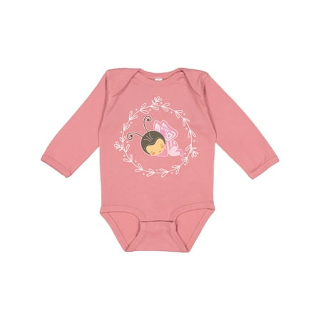 

Inktastic Baby Girl Clothes Butterfly Gifts Gift Baby Girl Long Sleeve Bodysuit