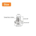 thumbnail image 2 of Unique Bargains M1.6x0.35x2mm 50Pack Metal Flat Round Head Screws Phillips Drive Machine Bolt, 2 of 5