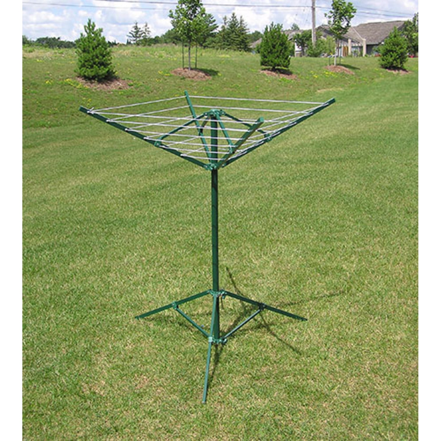 Greenway Portable Green Aluminum Outdoor Rotary Clothes Line