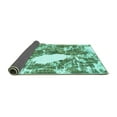 thumbnail image 2 of Ahgly Company Indoor Rectangle Abstract Turquoise Blue Modern Area Rugs, 2' x 3', 2 of 4