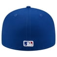 thumbnail image 4 of Men's New Era Royal Chicago Cubs Yarn Stitch 59FIFTY Fitted Hat, 4 of 6