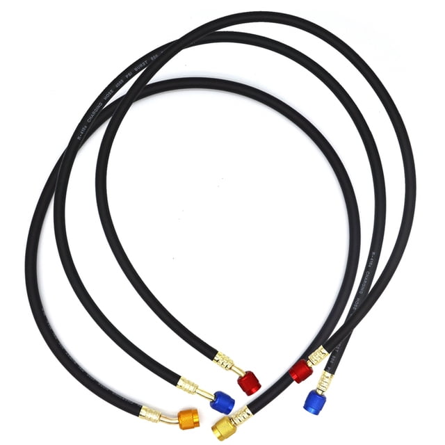 Juego de Mangueras Carga SAE R410A 1/4 Pulgadas Refrigerante para Aire Acondicionado HVAC R22 R134A