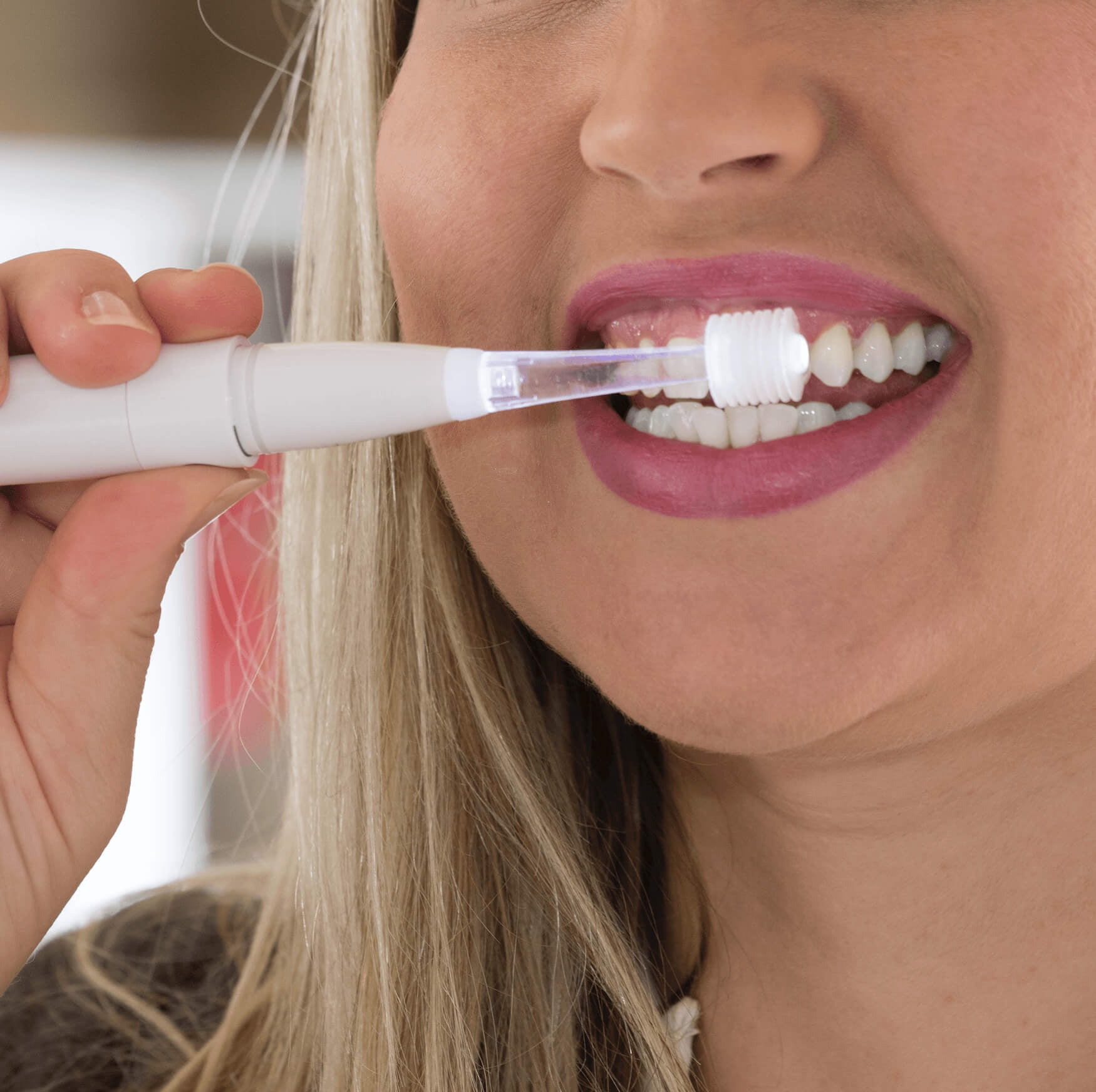 Brilliant Lumi Sonic Travel Toothbrush with Single AAA Battery, LED Light and Micro Bristles