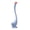 Blue, variant on Ruanlalo Toilet Brush Dense PP Bristles Curved Long Handle Swan Shape Bathroom Brush with Leak-Proof Removable Base