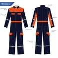 thumbnail image 4 of Kolossus Deluxe Long Sleeve Cotton Blend Coverall with Enhanced Visibility, 4 of 10