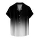thumbnail image 1 of Camisas Para Hombre Manga Larga Negra Moda para hombre Casual Beach Seaside 3D Impresión digital Hebilla Solapa Camisa de manga corta Top (Black, XXL), 1 of 7