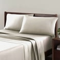 thumbnail image 3 of Allswell 4-Piece Soft & Silky Serenity 100% TENCEL™ Bed Sheets Set, Cream Glaze, Full, 3 of 9
