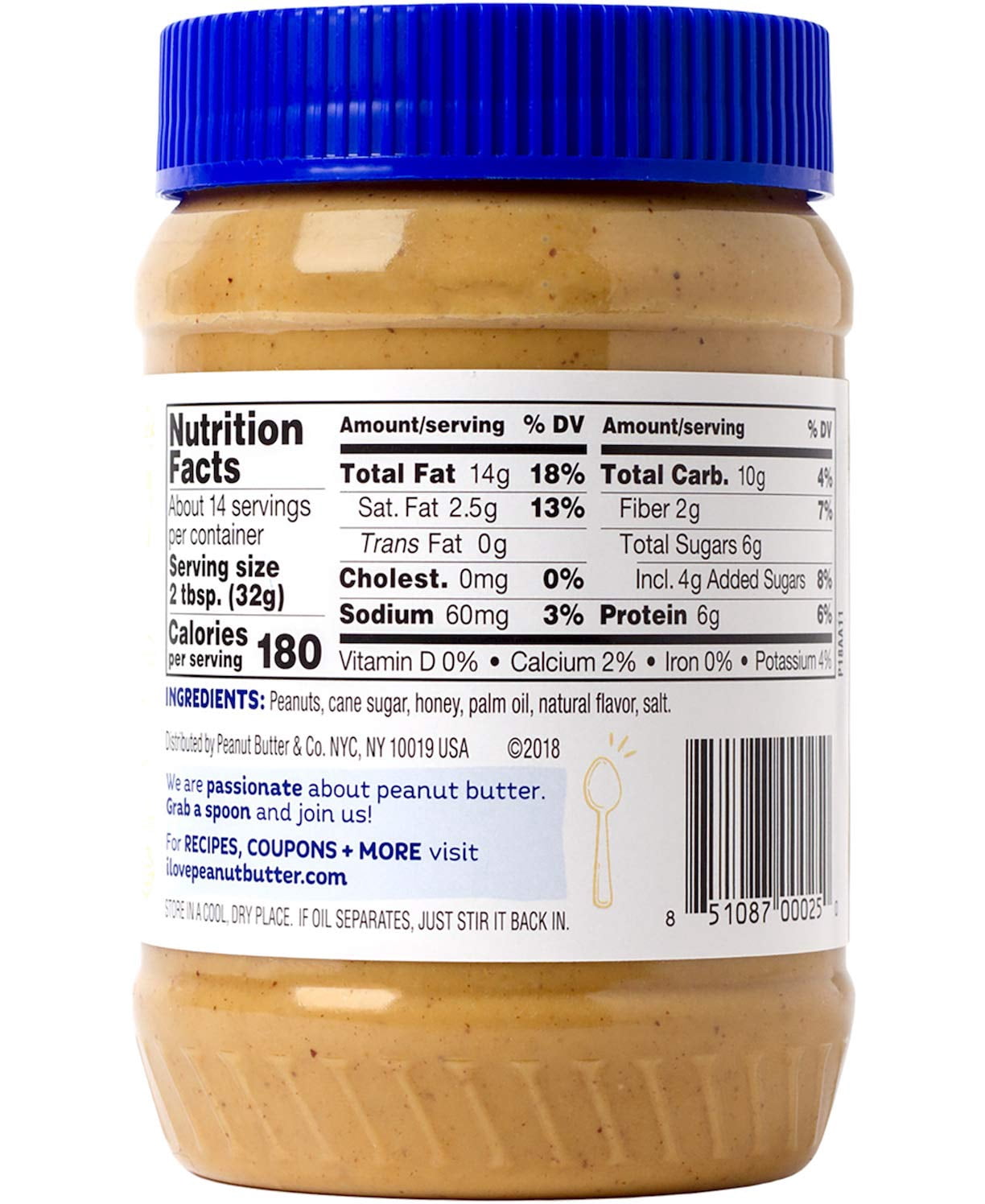 Peanut Butter & Co The Bee's Knees Peanut Butter with Honey -- 16 oz Pack of 3