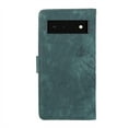 thumbnail image 7 of Nalacover Slim Wallet Case for Google Pixel 6, for Women Men, Embossed Pattern PU Leather Shockproof Magnetic Clasp Credit Card Slots Flip Kickstand Phone Case+Wrist Strap,Green, 7 of 7